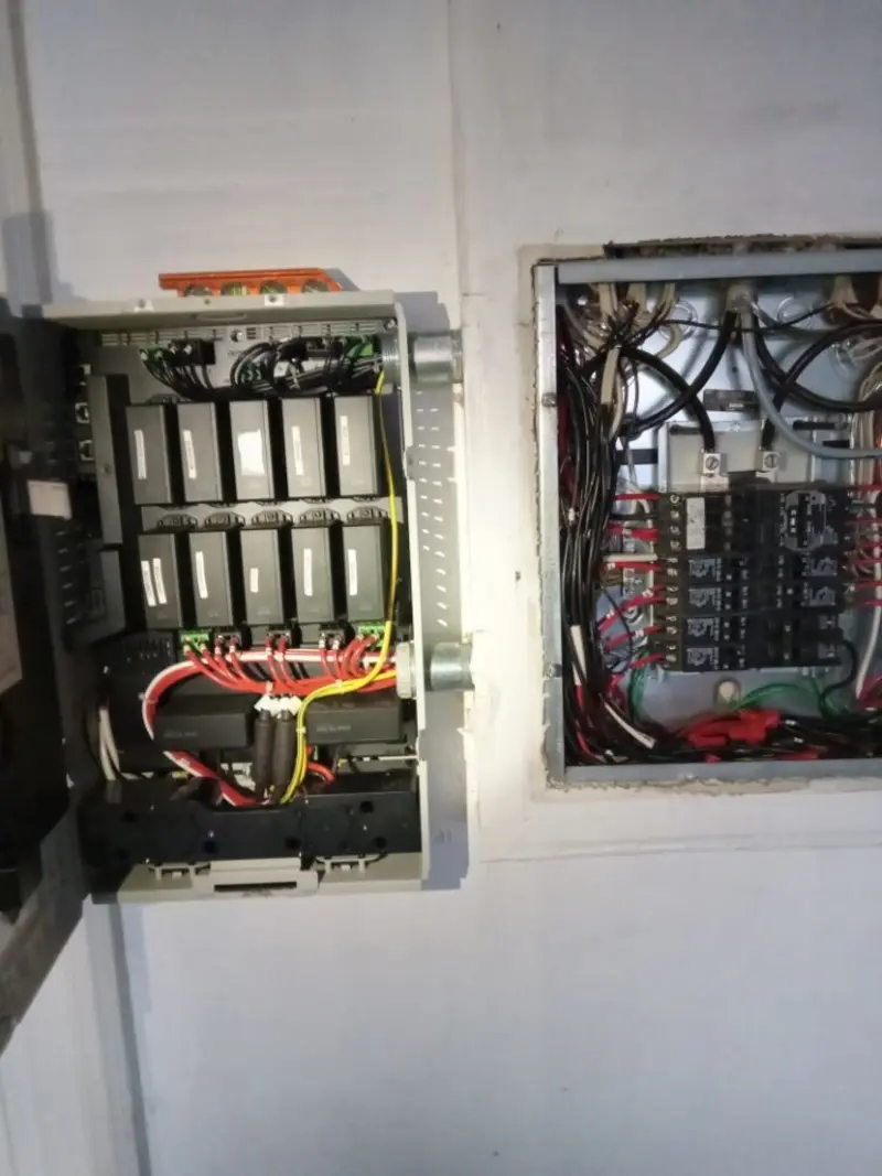 Electrical panel upgrade completed for Security Camera Wiring in Guilderland